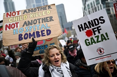 Thousands take part in London rally against Donald Trump's Gaza plan | Protests News | Al Jazeera