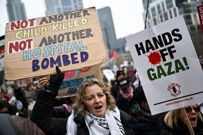 Thousands take part in London rally against Donald Trump's Gaza plan | Protests News | Al Jazeera